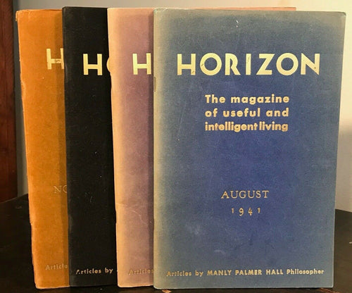 MANLY P. HALL - HORIZON JOURNAL - Full 1st YEAR ISSUES, 1941 - PHILOSOPHY OCCULT
