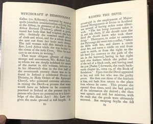 IRISH WITCHCRAFT AND DEMONOLOGY - 1st, 1973 - DEMONS CURSES POSSESSION PROPHECY