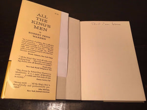 ALL THE KING'S MEN, Robert Penn Warren First Edition SIGNED 1960 HC/DJ, "As New"