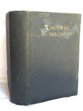 WHO'S WHO IN THE SOUTH, 1927 Mayflower Publishing, 1st Ed - SOUTHERNERS