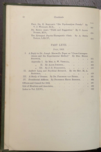 1912-13 SOCIETY FOR PSYCHICAL RESEARCH - OCCULT HYPNOTISM FREUD SUBCONSCIOUS