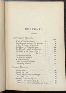 MODERN PASTIME - 1871 - AMUSEMENTS, MAGIC, VENTRILOQUISM, GAMES, BILLIARDS