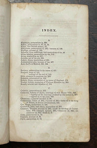 BOOK OF MARTYRS - John Foxe, 1839 - PROTESTANT CHRISTIANITY MARTYRDOM SAINTS