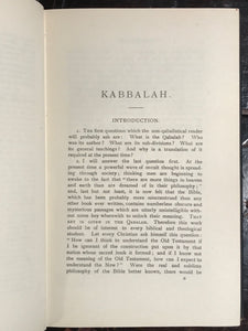 THE KABBALAH UNVEILED, S.L. MacGregor Mathers, 1st/8th 1957 Kabbalah Golden Dawn
