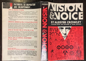 ALEISTER CROWLEY ~ THE VISION AND THE VOICE, 1st / 1st HC/DJ, 1972 REVIEW COPY