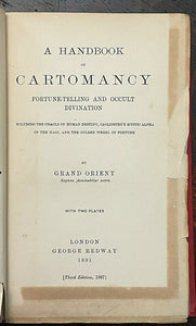 HANDBOOK OF CARTOMANCY - A.E. Waite, 1897 - FORTUNE TELLING, DIVINATION, ORACLES