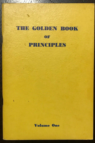 ALCOHOLICS ANONYMOUS AA - Pfau / John Doe - GOLDEN BOOK OF PRINCIPLES, 1st 1954