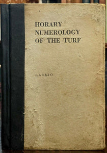 HORARY NUMEROLOGY OF THE TURF - 1961 ASTROLOGY, NUMEROLOGY, BETTING, GAMBLING
