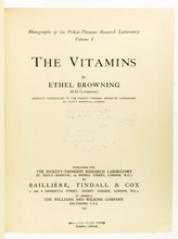 THE VITAMINS - E. Browning, 1st Ed 1931 - VITAMIN DEFICIENCIES HEALTH NUTRITION
