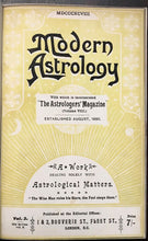 MODERN ASTROLOGY / ASTROLOGERS' MAGAZINE - Alan Leo ORIGINAL ISSUES for 1897