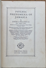 PSYCHIC PHENOMENA OF JAMAICA - Williams, 1st 1934 - VOODOO WITCHCRAFT SORCERY