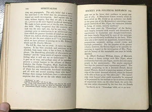 SPIRITUALISM: HISTORY, PHENOMENA - Hill, Arthur Conan Doyle 1919 GHOSTS SPIRITS