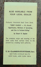 TAROT CLASSIC - US Games Systems, 1971 - TAROT CARDS DIVINATION OCCULT - UNUSED