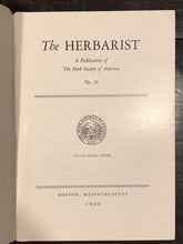 THE HERBARIST: THE HERB SOCIETY OF AMERICA - LOT OF 8, 1960-69 - NATURE, HERBALS