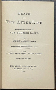 DEATH & THE AFTERLIFE & VIEWS OF OUR HEAVENLY HOME - Davis, 1928 SPIRITS HEAVEN