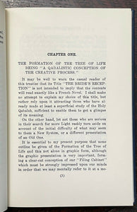 Q.B.L. OR THE BRIDE'S RECEPTION - Frater Achad, 1972 - KABBALAH, TREE OF LIFE