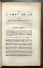 DES SCIENCES OU ESSAI SUR LA MAGIE - Salverte, 1856 MAGICK OCCULT - UNCUT PAGES