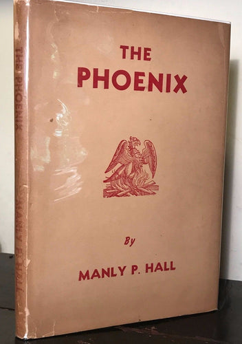 SIGNED - THE PHOENIX, Manly P. Hall Special Ltd Signed Ed 1000 Copies 1956 HC/DJ