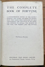 COMPLETE BOOK OF FORTUNE - 1st 1936 DIVINATION, PROPHECY, OCCULT, OMENS, MAGICK