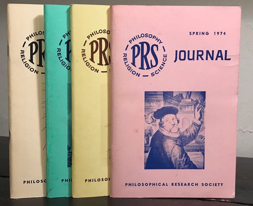 MANLY P. HALL, PHILOSOPHICAL RESEARCH SOCIETY JOURNAL - Full Year, 4 Issues 1974
