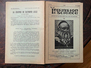 INITIATION & SCIENCE French OCCULT JOURNAL - Oct-Dec 1963 ESOTERIC DRUIDS ALIENS