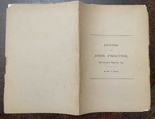 HOUSE OF JOHN PROCTOR - 1st 1904 - SALEM WITCHCRAFT TRIALS WITCHES PERSECUTION