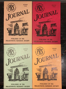 MANLY P. HALL, PHILOSOPHICAL RESEARCH SOCIETY JOURNAL - Full Year, 4 Issues 1960
