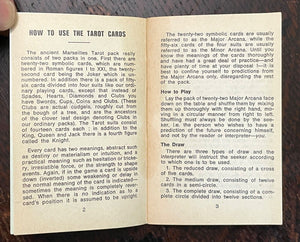 TAROT OF MARSEILLES - Grimaud 1960s Vintage TAROT CARDS DIVINATION OCCULT UNUSED
