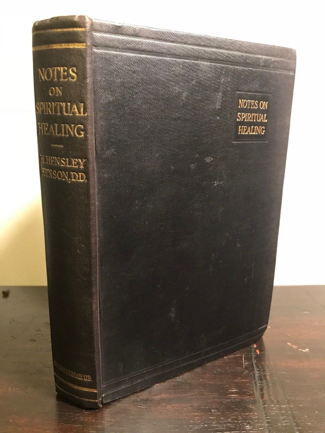 1925 NOTES ON SPIRITUAL HEALING - H. Hensley - FAITH HEALING, SPIRIT, EXORCISMS