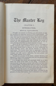 THE MASTER KEY - De Laurence, 1941 OCCULT MAGICK MYSTICISM MYSTIC MANIFESTATION