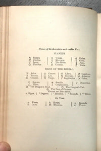 DICTIONARY OF ASTROLOGY - Wilson, 1885 - NATIVITIES ASTROLOGY OCCULT DIVINATION