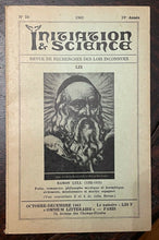 INITIATION & SCIENCE French OCCULT JOURNAL - Oct-Dec 1963 ESOTERIC DRUIDS ALIENS