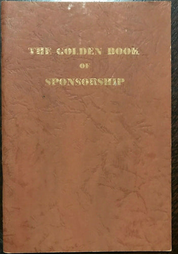 ALCOHOLICS ANONYMOUS AA - Pfau / John Doe - GOLDEN BOOK OF SPONSORSHIP, 1953