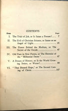 1909 SATAN AND THE SAINT - Gray, ARMAGEDDON BIBLICAL END-TIMES DEMONOLOGY