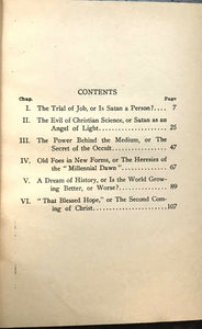 1909 SATAN AND THE SAINT - Gray, ARMAGEDDON BIBLICAL END-TIMES DEMONOLOGY