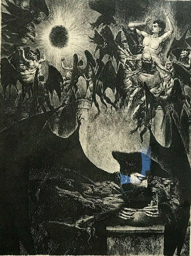 FEDERICO CASTELLON - THE ALCHEMIST SIGNED Scarce LITHO DIEGO RIVERA 1965 OCCULT