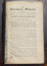 ASTROLOGER'S MAGAZINE - Vol. 3, 1892 ALAN LEO, FIRST ISSUE of Astrology Journals