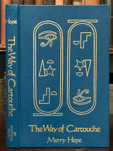 WAY OF THE CARTOUCHE - Murry Hope, 1st 1985 - ANCIENT EGYPT ORACLE DIVINATION