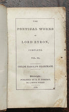 COMPLETE POETICAL WORKS OF LORD BYRON, Vols 1-10, 1839 - ROMANTIC POETRY