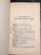 1910 — A DICTIONARY OF SOME THEOSOPHICAL TERMS, Powis Hoult, 1st / 1st