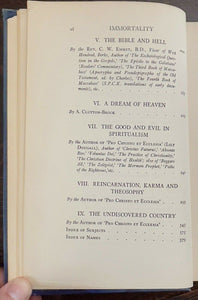 IMMORTALITY - 1922 - REINCARNATION SPIRITS AFTERLIFE HELL RESURRECTION OF DEAD