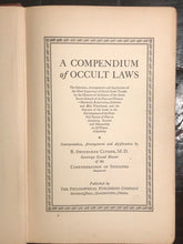 R.S. CLYMER - A COMPENDIUM OF OCCULT LAWS 1st 1938, HERMETIC ALCHEMY ROSICRUCIAN