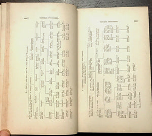 WENTWORTH GENEALOGY - 1st, 1878 in 3 Vols - COLLECTED HISTORY WENTWORTH FAMILY