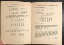 EASY METHODS FOR THE CONSTRUCTION OF MAGIC SQUARES - J.C. BURNETT, 1st/1st 1936