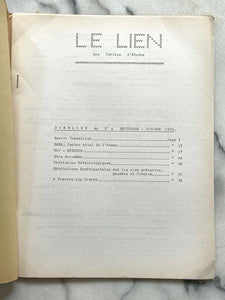 LE LIEN FRENCH OCCULT MAGAZINE - SEPT-OCT 1964 BIORHYTHM PAST LIVES FORECASTS