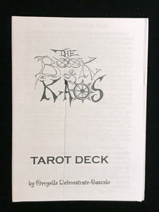 Book of KAOS Tarot Deck Orryelle Bascule 2004 - SCARCE w/ Special Feature, OOP