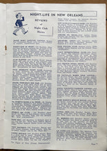 NEW ORLEANS BLUE BOOK - NOLA ENTERTAINMENT MAGAZINE, 1951 - FRENCH QUARTER