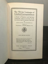 1926 DIVINE LANGUAGE OF CELESTIAL CORRESPONDENCES - Astrology Zodiac Symbolism