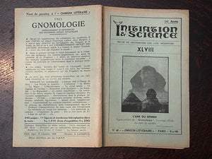 INITIATION & SCIENCE French OCCULT JOURNAL - April-Aug 1959 ALCHEMY METAPHYSICS