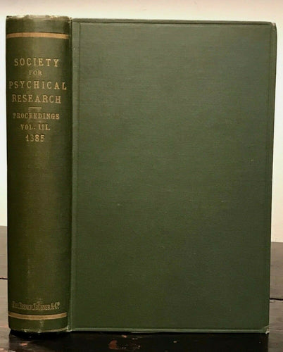 1885 - SOCIETY FOR PSYCHICAL RESEARCH - BLAVATSKY FRAUD THEOSOPHY PARAPSYCHOLOGY